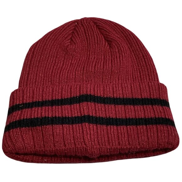 Washington Commanders NFL Red Knit Beanie Hat Embroidered Patch - Picture 2 of 4